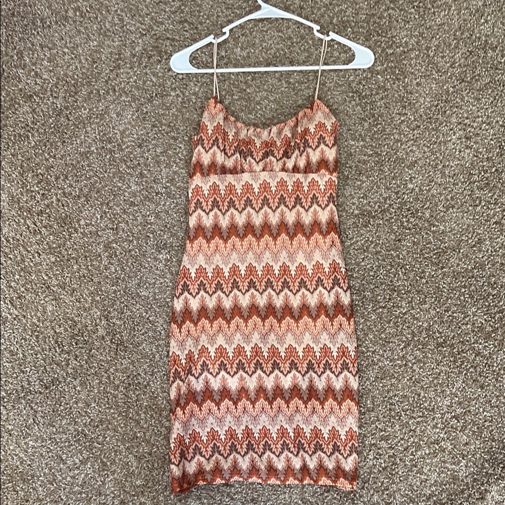 Stylish Zigzag Patterned Dress